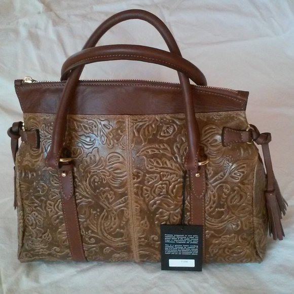 Valentina Fiore. Embossed Flower Leather Gorgeous